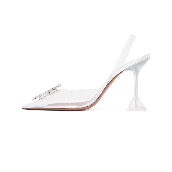 Authentic AMINA MUADDI size 38.5
Transparent Begum Sling Heels - Picture 2 of 4